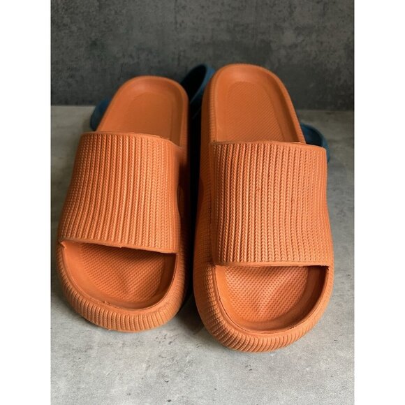 Women’s rubber slides Blue And Orange Set Of 2 Size 7 - Picture 13 of 14
